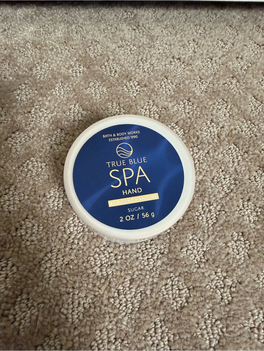 Bath & Body Works True Blue Spa Hand Sugar Scrub – Blue and White